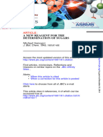 A New Reagent For The Determination of Sugars