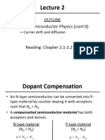 ENSC 325 - Lecture 2 - Basic Semiconductor Physics Continued