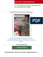 Get Test Bank Anatomy, Physiology, &amp Disease 2nd Edition by Deborah Roiger Free All Chapters