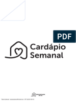 Cardápio Principal Semanal PB