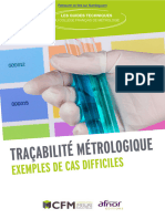 Traçabilité Métrologique: Exemples de Cas Difficile S