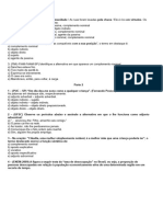 Complemento Nominal e Termos Acessórios Exercícios