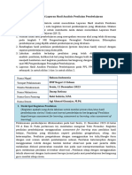 LK-1. Format Laporan Hasil Analisis Penilaian Pembelajaran (Oke)