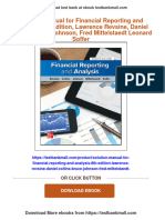 Solution Manual For Financial Reporting and Analysis, 8th Edition, Lawrence Revsine, Daniel Collins, Bruce Johnson, Fred Mittelstaedt Leonard Soffer