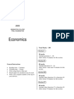 2005 Economics - Newington Trial With Solutions