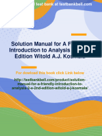 Immediate Download Solution Manual For A Friendly Introduction To Analysis 2/E 2nd Edition Witold A.J. Kosmala All Chapters