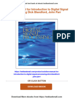 (PDF Download) Solution Manual For Introduction To Digital Signal Processing Dick Blandford, John Parr Fulll Chapter