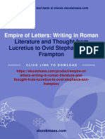 Instant Download Empire of Letters: Writing in Roman Literature and Thought From Lucretius To Ovid Stephanie Ann Frampton PDF All Chapter