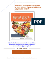 Test Bank For Williams' Essentials of Nutrition and Diet Therapy, 12th Edition, Eleanor Schlenker, Joyce Ann Gilbert