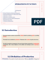 Operations Function