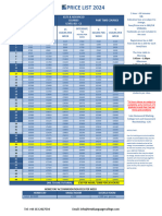 PRICE LIST With Ielts Most High