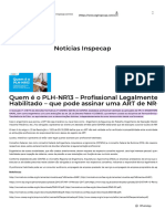 Quem É o PLH-NR13 - Profissional Legalmente Habilitado - Que Pode Assinar Uma ART de NR-13 - INSPECAP