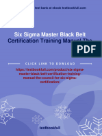 Six Sigma Master Black Belt Certification Training Manual The Council For Six Sigma Certification All Chapter Instant Download