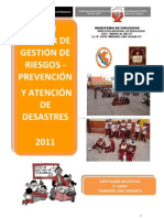 Plan Escolar de Gestión de Riesgo de La IE 43018 2011