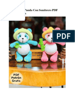 Amigurumi Panda Con Sombrero PDF Patron Gratis