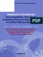 Handbook of Biomaterials: Biocompatibility (Woodhead Publishing Series in Biomaterials) 1st Edition Masoud Mozafari