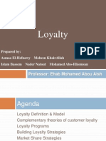 Loyalty: Professor: Ehab Mohamed Abou Aish