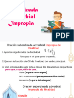 Subordinada Adverbial Impropia