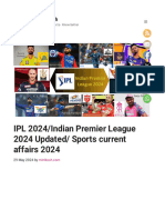 IPL 2024 - Current Affairs