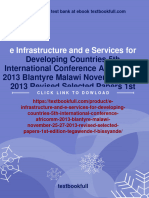 E Infrastructure and e Services For