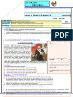 SESIÓN #13 - II BIMESTRE - III UNIDAD - Conocemos El Gobierno de Augusto B. Leguía