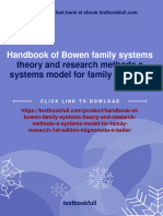 Handbook of Bowen Family Systems: Theory and Research Methods A Systems Model For Family Research