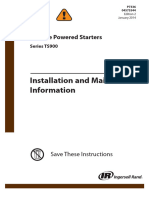 Installation and Maintenance Information: Turbine Powered Starters