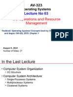 Lecture 03 AV-323 OS Operations and Resource Management