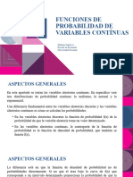 Funciones de Probabilidad de Variables Contínuas