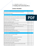 Workplace Inspection Checklist