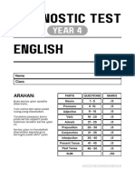 Diagnostic Test English Y4