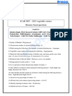 MCQ Objective Olericulture