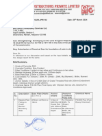 132-Submission of Chemical Fixer For Foundation of Pole in Structure