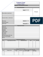 Employee Information Form