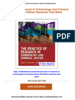 (FREE PDF Sample) Practice of Research in Criminology and Criminal Justice 6th Edition Bachman Test Bank Ebooks