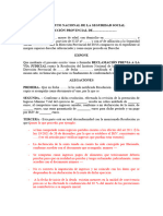 Modelo Reclamacion Previa Ante Revisión de Cuantia 2024