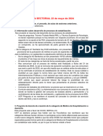 Mesa Sectorial de Sanidad 22 de Mayo