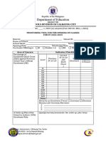 Monitoring Tool For The Opening of Classes Aug24