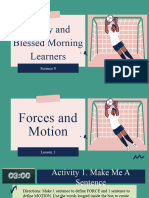 Lesson 1-Ppt-Force and Motion