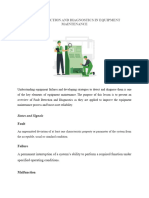 L.Fault Detection and Diagnostics in Equipment Maintenance