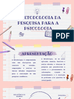 A Metodologia Da Pesquisa para A Psicologia