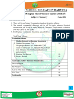 Board of School Education Haryana: Syllabus and Chapter Wise Division of Marks (2024-25)