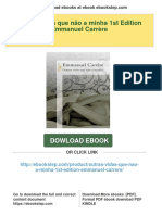 Get Outras Vidas Que Não A Minha 1st Edition Emmanuel Carrère Free All Chapters