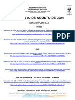 Informa Listas Supletorias 02 de Agosto de 2024