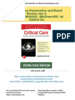 (FREE PDF Sample) Critical Care Examination and Board Review (Jan 9, 2019) - (1259834352) - (McGraw-Hill) 1st Edition Go Ebooks