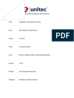 Ensayo Seguridad y Privacidad de Datos