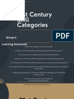 21st Century Skills Categories Prof Ed 108 Reporting