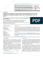 Inflammatory Dentigerous Cyst Management in Paediatric Patient Followed by Management of Impacted Maxillary Canine With 1 Year Follow Up: A Rare Case