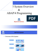 SAP R/3 System Overview & ABAP/4 Programming