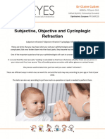 Subjective Objective and Cycloplegic Refraction